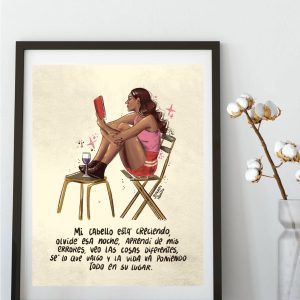 Print enmarcado  la vida.