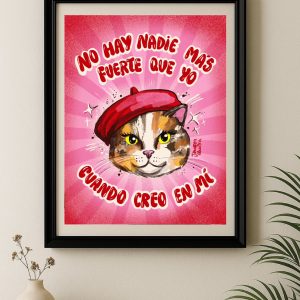 Print enmarcado   No hay nadie mas fuerte que yo...